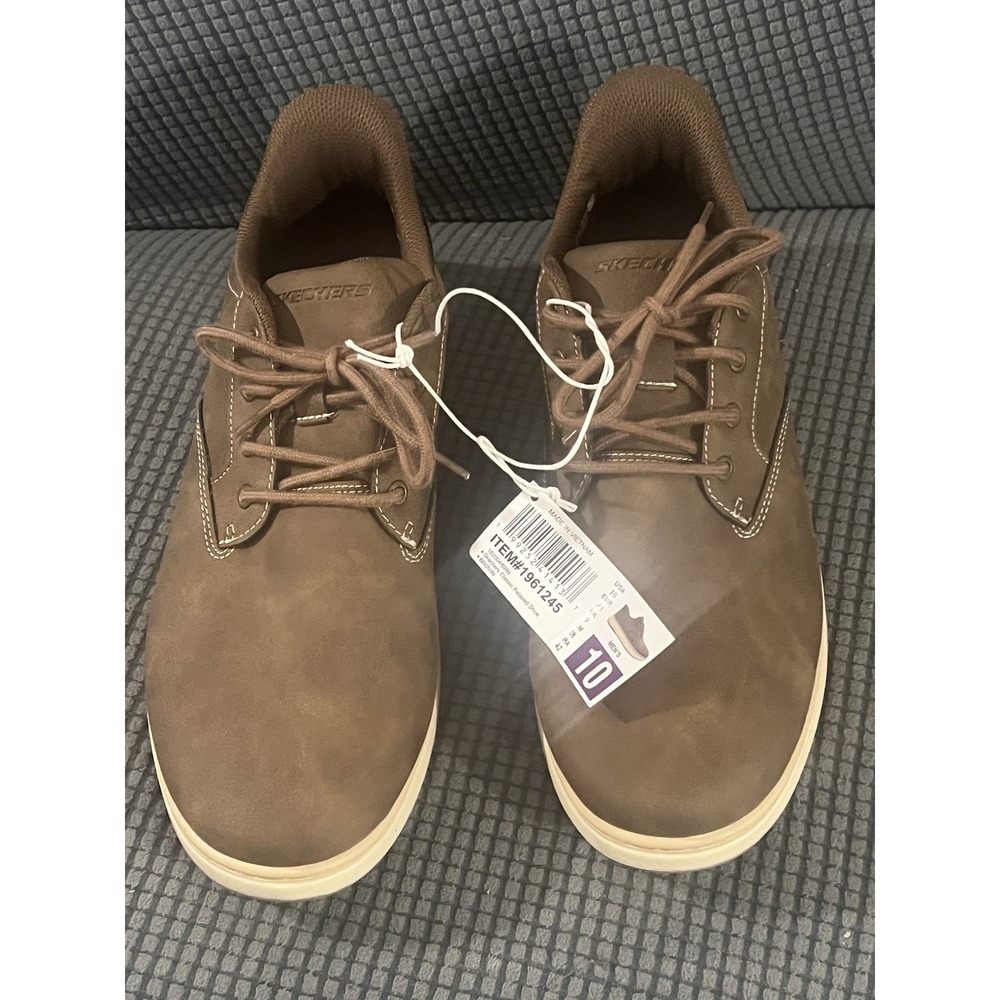 Skechers Men Slip-on Casual Shoes Size 10 Brown